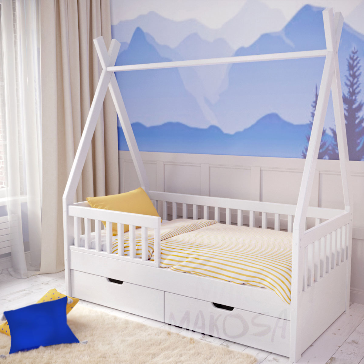 картинка Детская кровать-вигвам Джонни от магазина makosa.ru